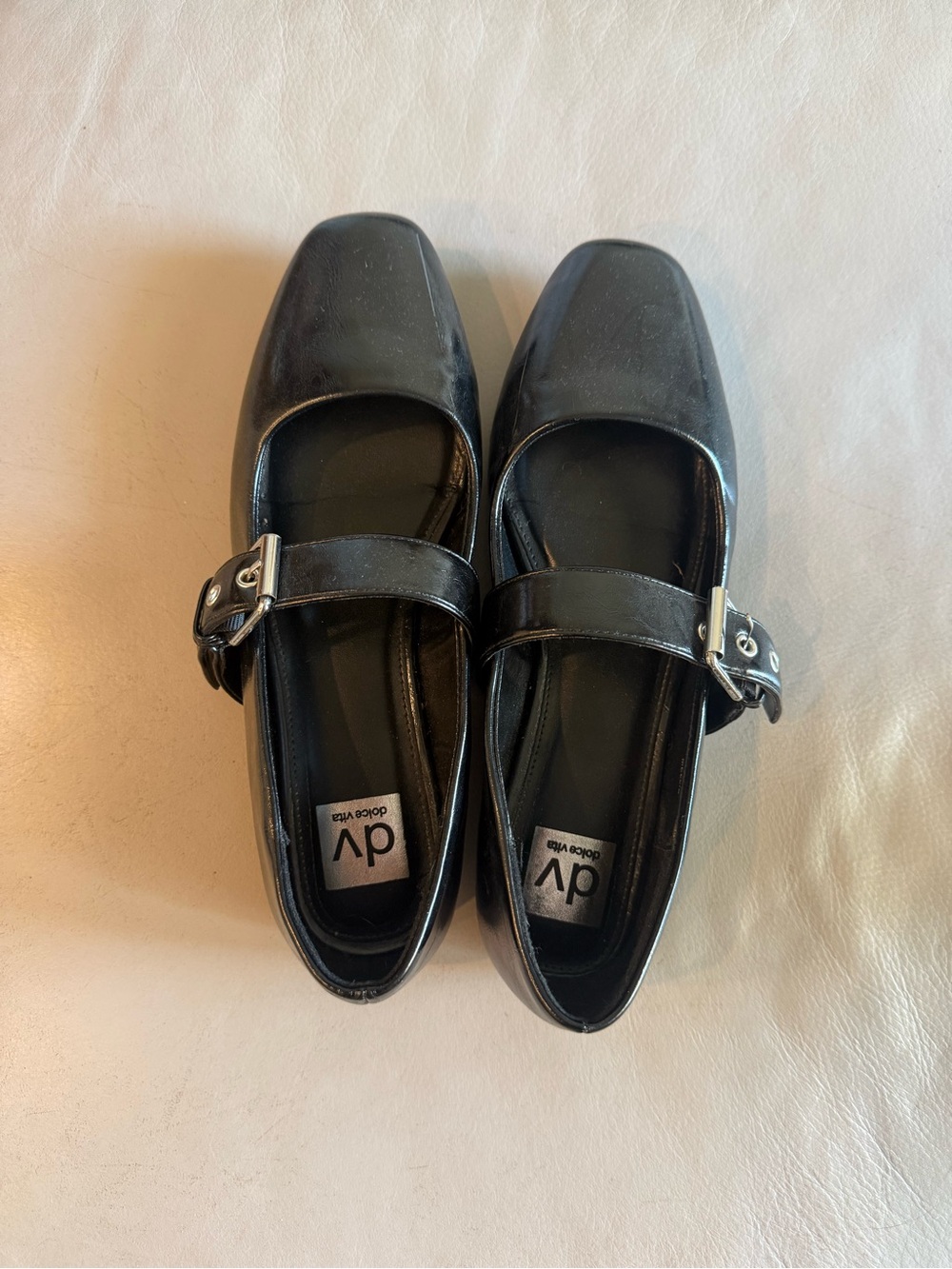 DV by Dolce Vita Black Girls' Mary Jane Buckle Flats